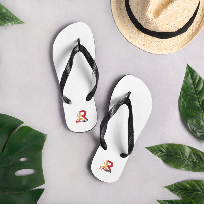 Binred - flip flops white