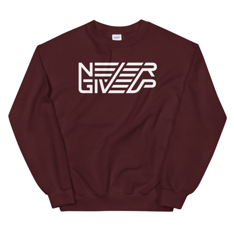Never give up – Sweatshirt - Image 3