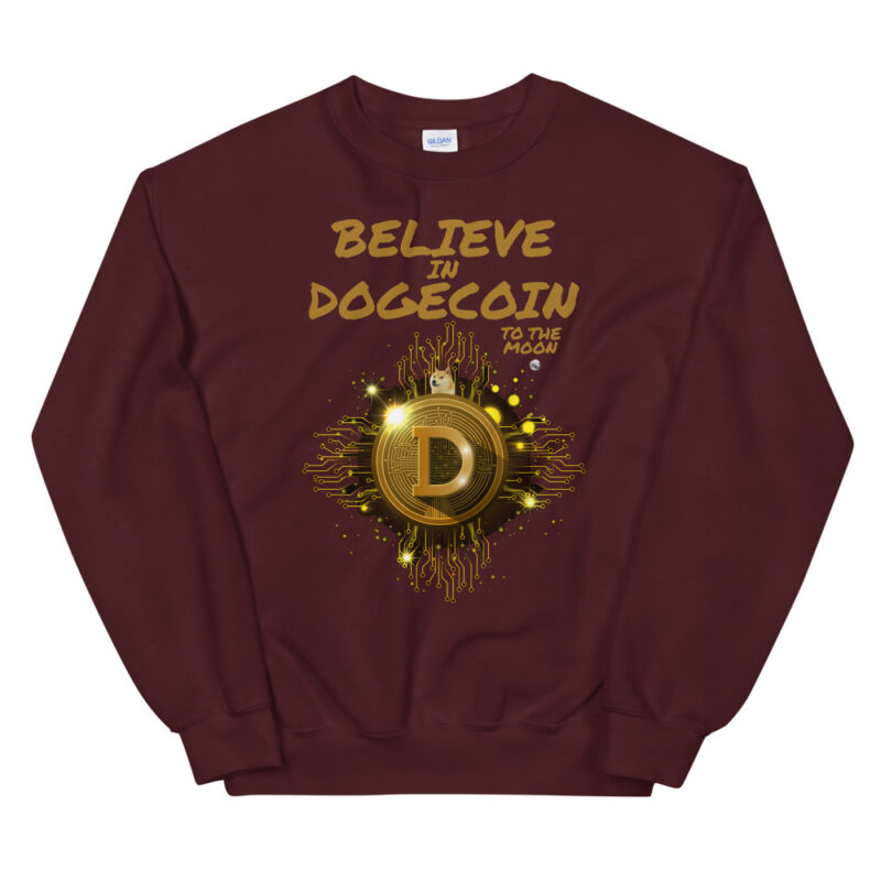 Crypto - Believe in Dogecoin - Sweatshirt - Image 3