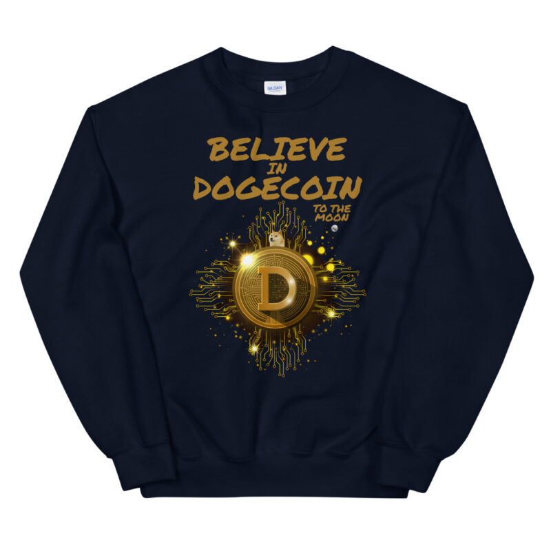 Crypto - Believe in Dogecoin - Sweatshirt - Image 2