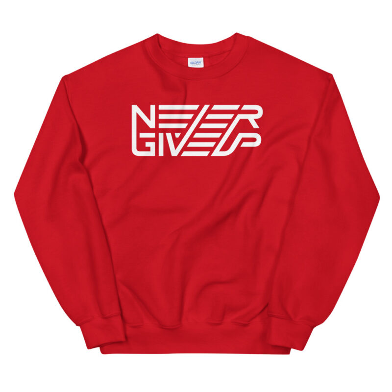 Never give up – Sweatshirt - Image 4