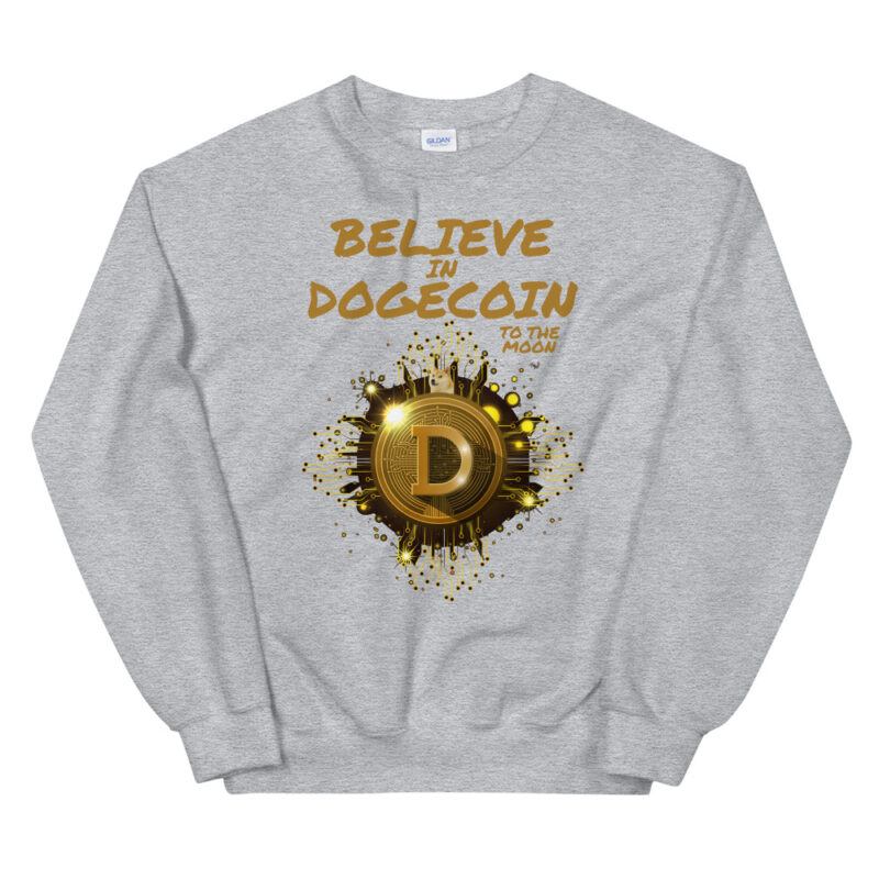Crypto - Believe in Dogecoin - Sweatshirt - Image 7