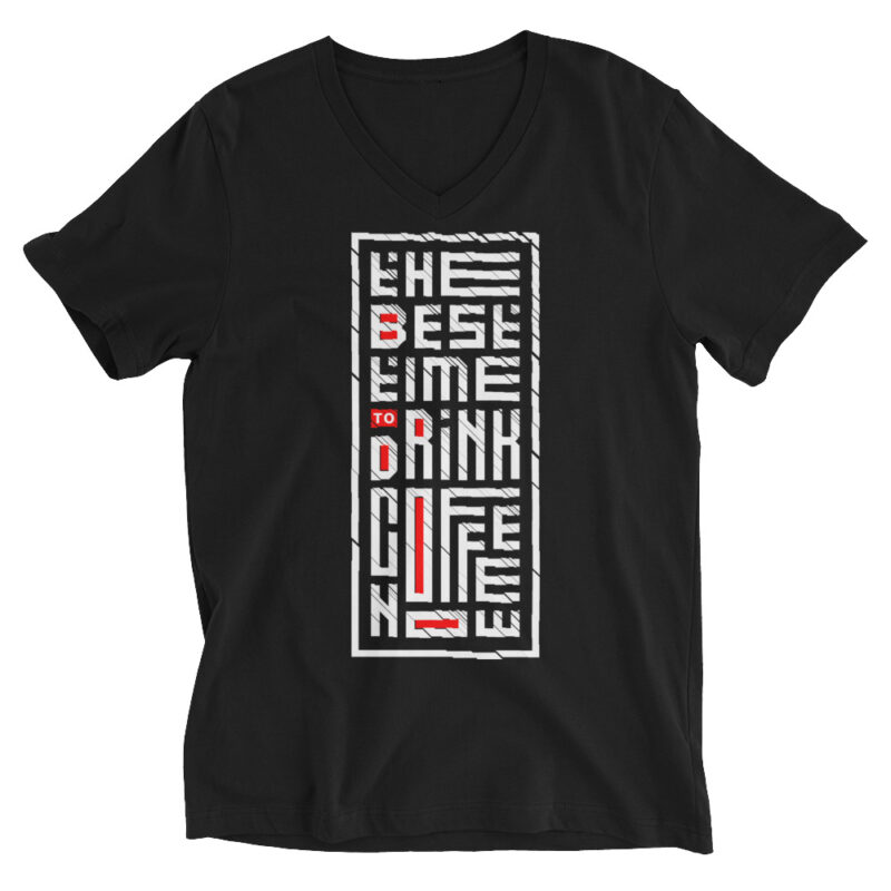 Coffee the best time – V-Shirt