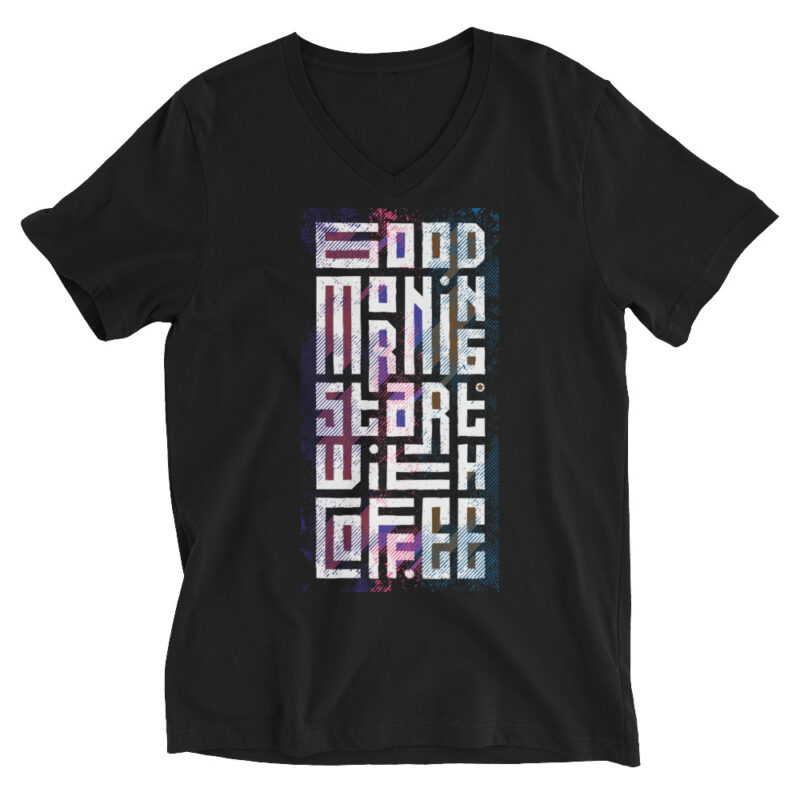 Coffee – Good morning – V-Shirt