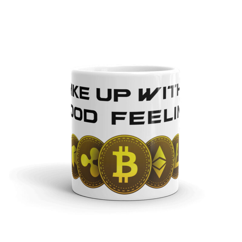 Wake up Crypto Mug - Gold